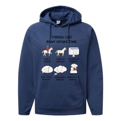 Horse Horse Riding Performance Fleece Hoodie