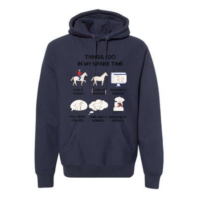 Horse Horse Riding Premium Hoodie