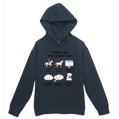 Horse Horse Riding Urban Pullover Hoodie