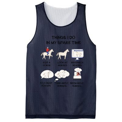 Horse Horse Riding Mesh Reversible Basketball Jersey Tank