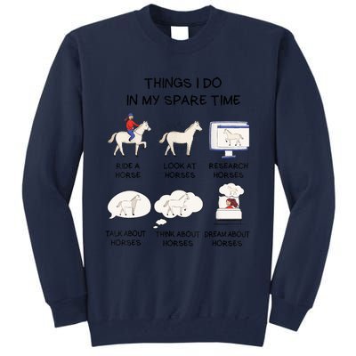 Horse Horse Riding Tall Sweatshirt