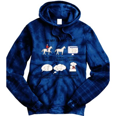 Horse Horse Riding Tie Dye Hoodie