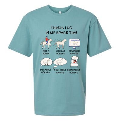 Horse Horse Riding Sueded Cloud Jersey T-Shirt