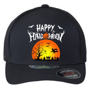 Happy Halloween Retro Flexfit Unipanel Trucker Cap