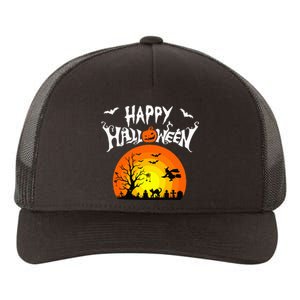 Happy Halloween Retro Yupoong Adult 5-Panel Trucker Hat