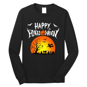 Happy Halloween Retro Long Sleeve Shirt