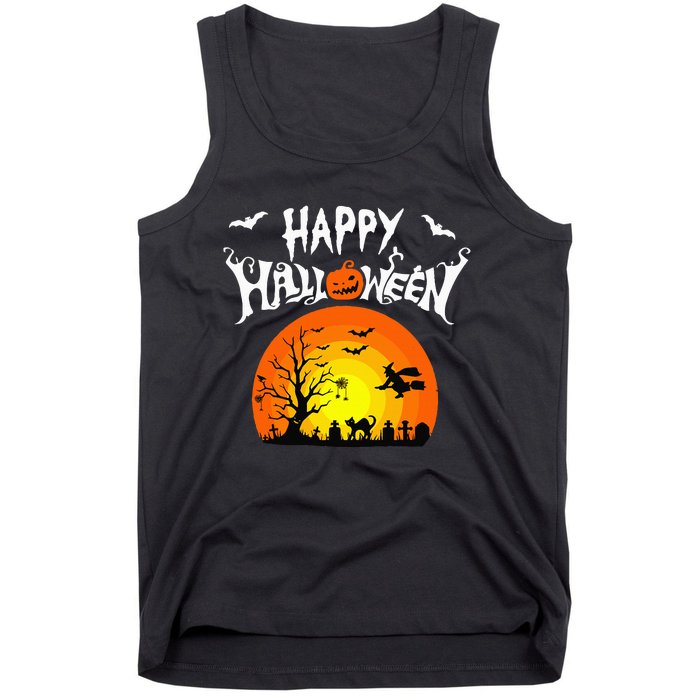 Happy Halloween Retro Tank Top