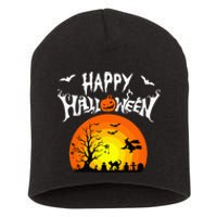 Happy Halloween Retro Short Acrylic Beanie