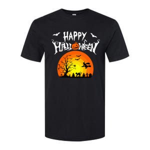 Happy Halloween Retro Softstyle CVC T-Shirt