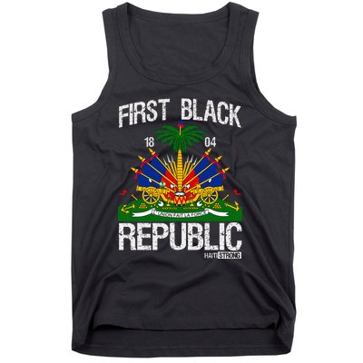 Haitian History Revolution Since 1804 First Black Republic Tank Top