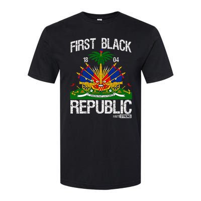 Haitian History Revolution Since 1804 First Black Republic Softstyle CVC T-Shirt