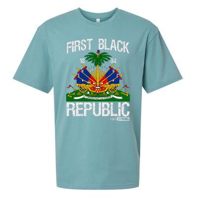 Haitian History Revolution Since 1804 First Black Republic Sueded Cloud Jersey T-Shirt