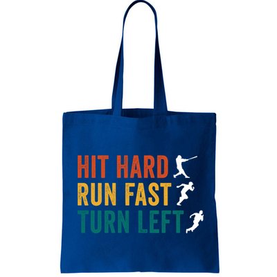 Hit Hard Run Fast Turn Left Funny Baseball Player And Fan Cool Gift Bag