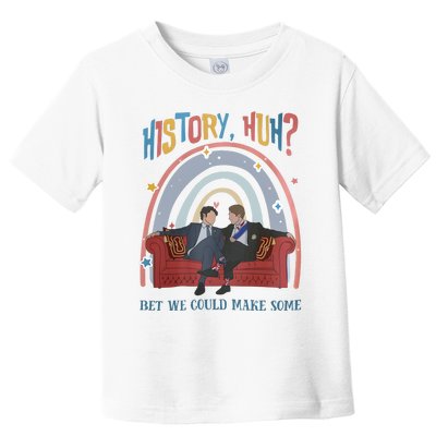 History Huh Red White And Funny Royal Blue LGBT Gay Toddler T-Shirt