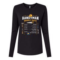 Handyman Hourly Rate Womens Cotton Relaxed Long Sleeve T-Shirt