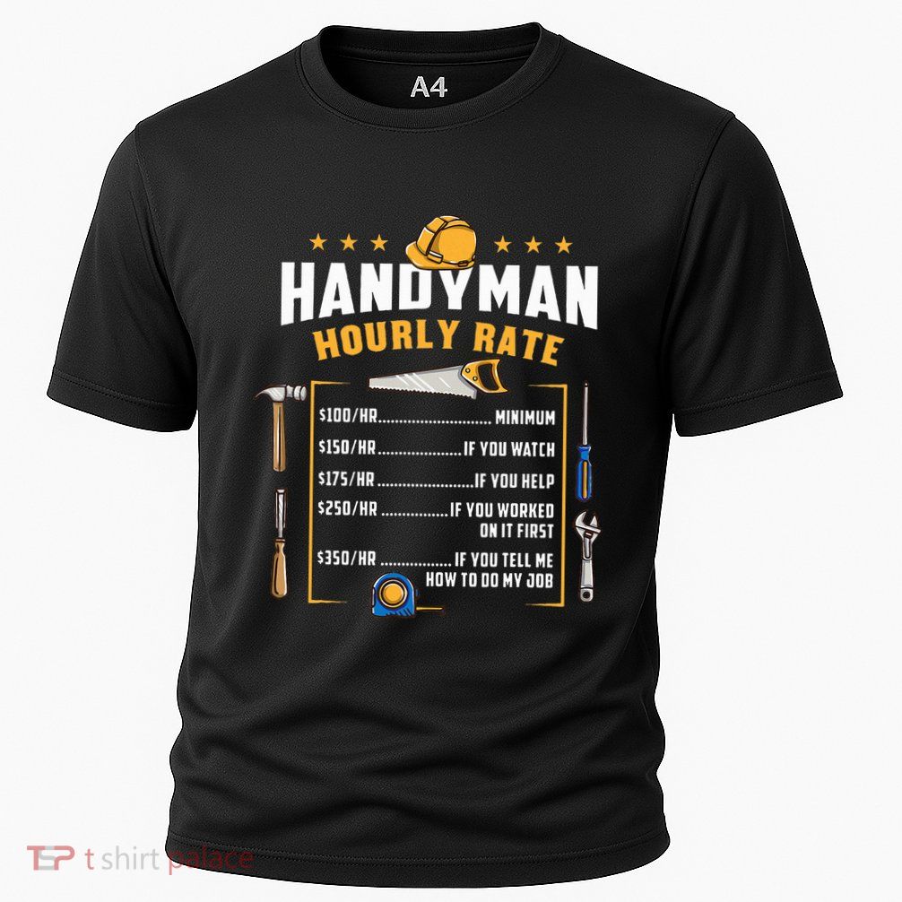 Handyman Hourly Rate Cooling Performance Crew T-Shirt