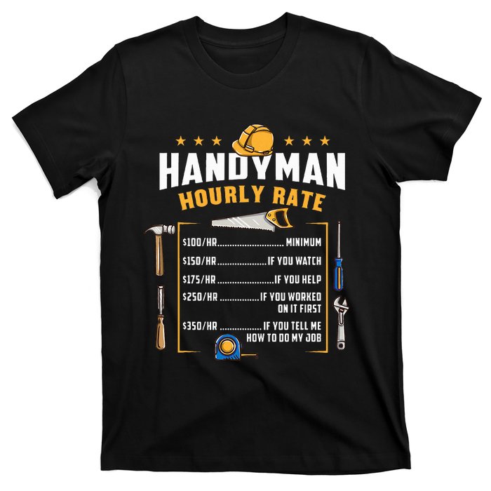 Handyman Hourly Rate T-Shirt