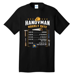 Handyman Hourly Rate Tall T-Shirt