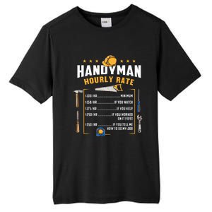 Handyman Hourly Rate Tall Fusion ChromaSoft Performance T-Shirt