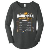 Handyman Hourly Rate Women's Perfect Tri Tunic Long Sleeve Shirt