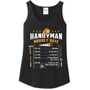 Handyman Hourly Rate Ladies Essential Tank