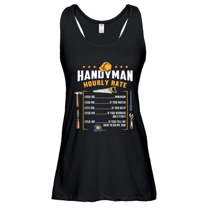 Handyman Hourly Rate Ladies Essential Flowy Tank