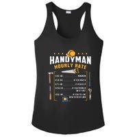 Handyman Hourly Rate Ladies PosiCharge Competitor Racerback Tank