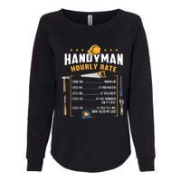 Handyman Hourly Rate Womens California Wash Sweatshirt