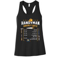 Handyman Hourly Rate Women's Racerback Tank