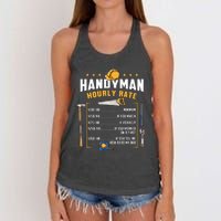 Handyman Hourly Rate Women's Knotted Racerback Tank