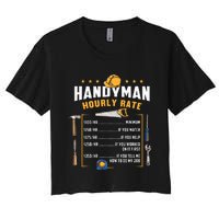 Handyman Hourly Rate Women's Crop Top Tee