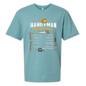 Handyman Hourly Rate Sueded Cloud Jersey T-Shirt