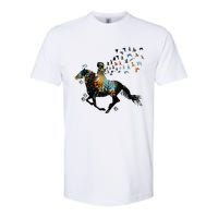 Horse Horseback Riding Life Nature Bird Horse Girls Women Softstyle CVC T-Shirt