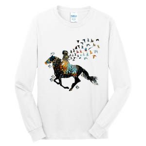 Horse Horseback Riding Life Nature Bird Horse Girls Women Tall Long Sleeve T-Shirt