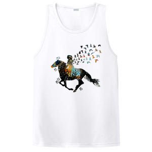 Horse Horseback Riding Life Nature Bird Horse Girls Women PosiCharge Competitor Tank