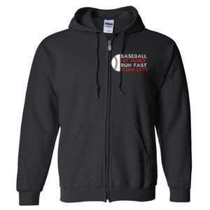 Hit Hard Run Fast Turn Left Full Zip Hoodie