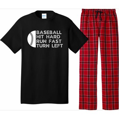 Hit Hard Run Fast Turn Left Pajama Set