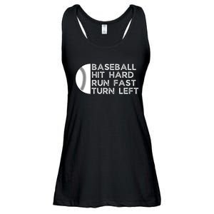 Hit Hard Run Fast Turn Left Ladies Essential Flowy Tank