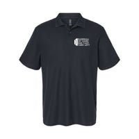 Hit Hard Run Fast Turn Left Softstyle Adult Sport Polo