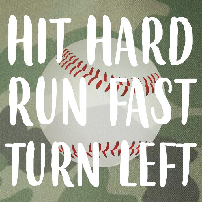 Hit Hard Run Fast Turn Left Baseball Legacy Tie Dye Trucker Hat