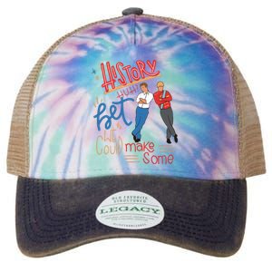 History Huh Red White And Royal Blue Legacy Tie Dye Trucker Hat