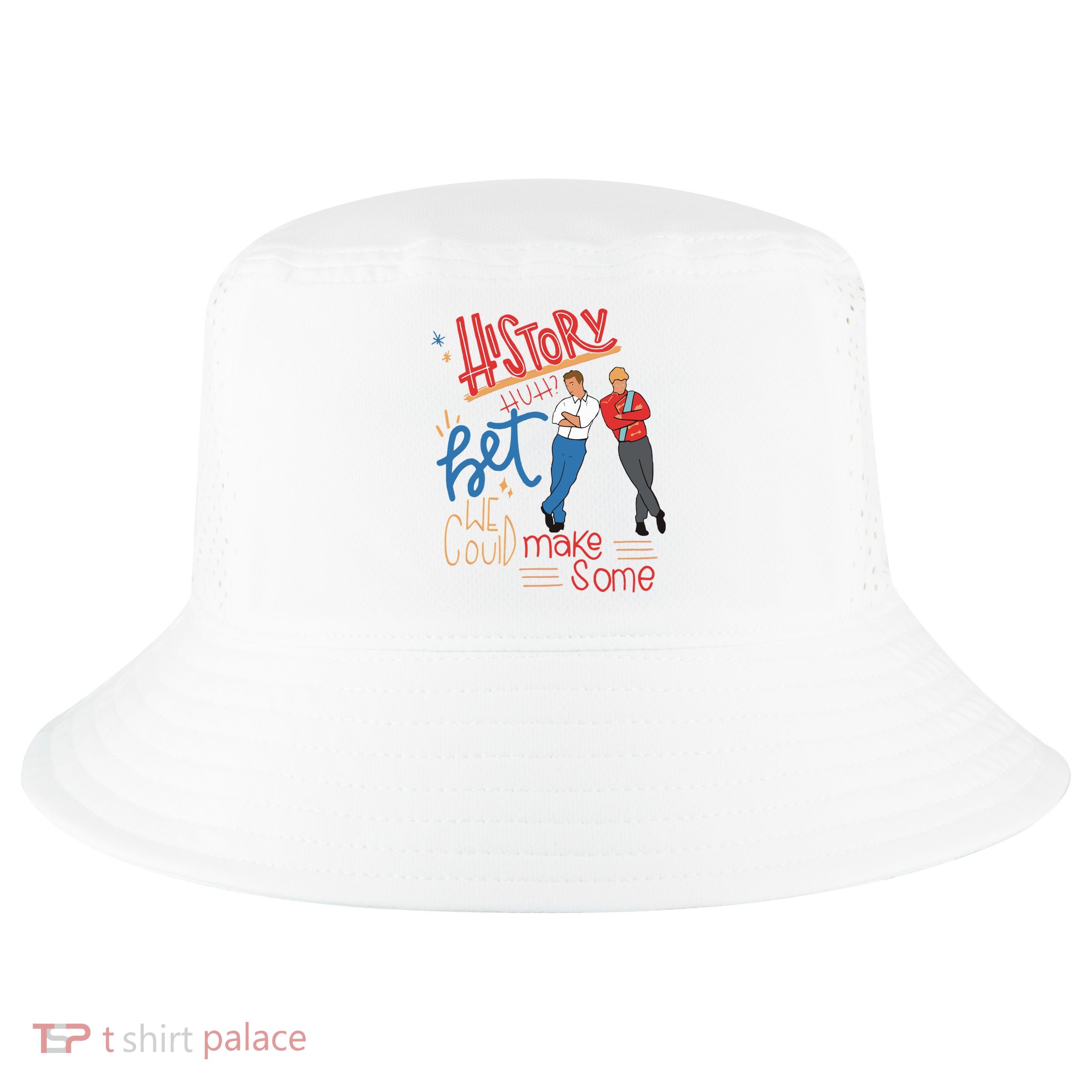 History Huh Red White And Royal Blue Cool Comfort Performance Bucket Hat