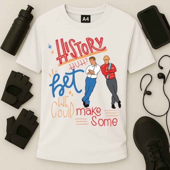 History Huh Red White And Royal Blue Cooling Performance Crew T-Shirt