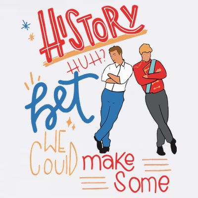 History Huh Red White And Royal Blue T-Shirt