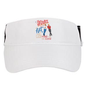 History Huh Red White And Royal Blue Adult Drive Performance Visor