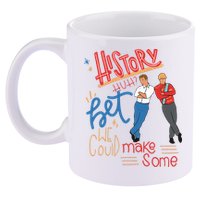History Huh Red White And Royal Blue 11oz C Handle Ceramic Mug