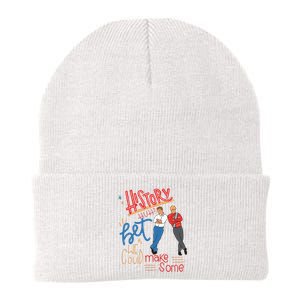 History Huh Red White And Royal Blue Knit Cap Winter Beanie