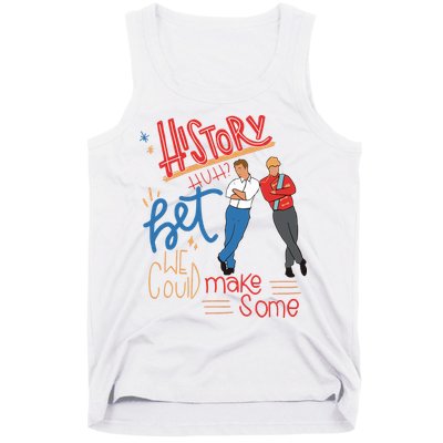 History Huh Red White And Royal Blue Tank Top