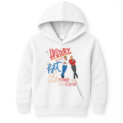 History Huh Red White And Royal Blue Kids Hoodie