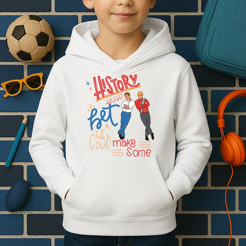 History Huh Red White And Royal Blue Kids Hoodie
